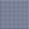 A. E. Nathan Cotton Houndstooth Navy Fabric, 1 Each