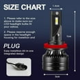 thumbnail image 6 of Faro Luces Fuertes Para Auto Coche Luz Carro Upgrade Bulbs H11 LED SUPER Blanco, 6 of 10