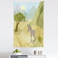 thumbnail image 1 of Donkey Tapestry, Flat Design Habitat with a Donkey in the Mountains Wildlife Zoo Animals Cartoon, Fabric Wall Hanging Decor for Bedroom Living Room Dorm, 5 Sizes, Multicolor, by Ambesonne, 1 of 1