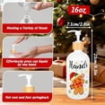 thumbnail image 2 of 2Pcs Christmas Soap Dispenser Refillable Liquid Container Gingerbread Man Candy Glass Soap Dispenser with Pump for Xmas Holiday Home Kitchen Countertop Decor, 2 of 7