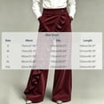 thumbnail image 3 of Mutghys Corduroy Pants Women Button Asymmetric Ruffle High Waisted Wide Leg Pants with Pockets Vacation Shopping Winter Warm Comfy Casual Pants S-2XL, 3 of 6