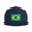 Blue, variant on Snapback Hat Flag Of Brazil Adjustable Flat Bill Brim Hat for Men Women Casual Wear Gray
