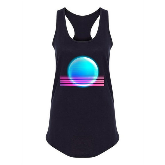 Retro Neon Design  Tank Women -Image by Shutterstock, Female Small