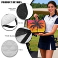 thumbnail image 6 of Psesaysky Universal Golf Cart Seat Covers for EZGO, Breathable Golf Seat Blanket with 4 Pockets and Handle Fits for Yamaha, Club Car and Other 2 Person Seats (Watercolor Tropical Palm Tree), 6 of 8
