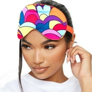 SMUG Cute Fun Sleep Mask for Women & Girls, Satin Eye Mask for Travel & Light-Blocking, Lucy Print