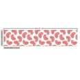 thumbnail image 3 of Ambesonne Summer Fabric by the Yard Upholstery, Grapefruit and Exotic Motif, 1 Yard, Dark Coral and White, 3 of 5