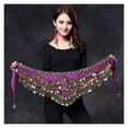 thumbnail image 5 of Belly Dance Coin Belt BellyDance Hip Scarf Golden Coins Belly Dance Costume Dancing Coin Belt, 5 of 7