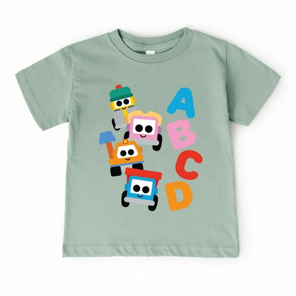 Leo the Truck Alphabet - Toddler Short Sleeve Graphic T-Shirt