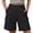 v#51Black67, variant on Women Shorts Solid Color Elastic High Waist Buttons Cargo Knee-Length Loose Fit Soft Breathable With Pockets For Summer Baseball Fashion Bottoms,Brick Red,L