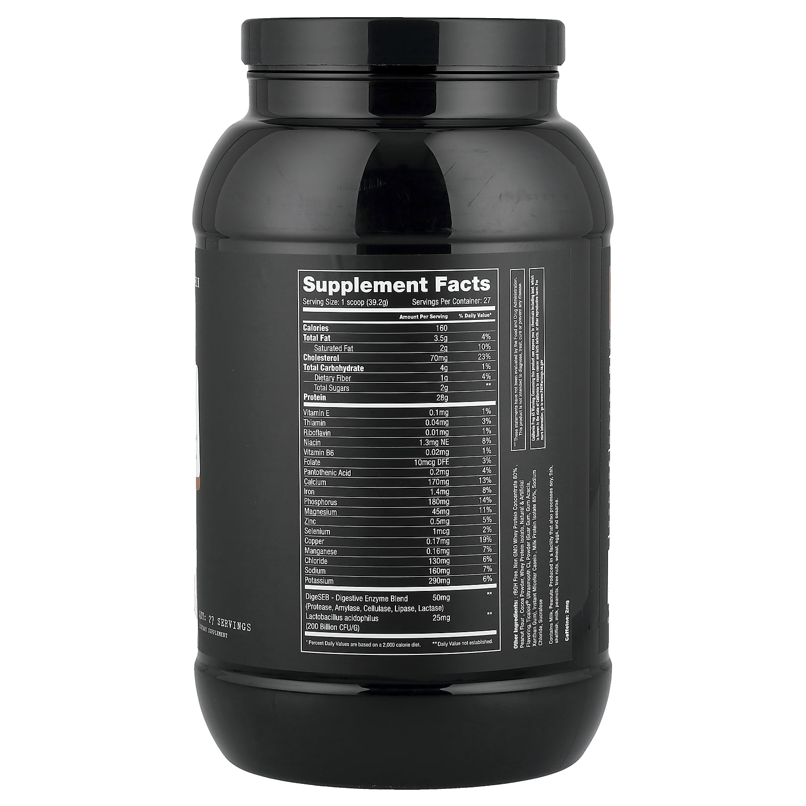 Project 1 Nutrition Whey Protein Peanut Butter Chocolate Flavor 26 Servings 10.20 Pound