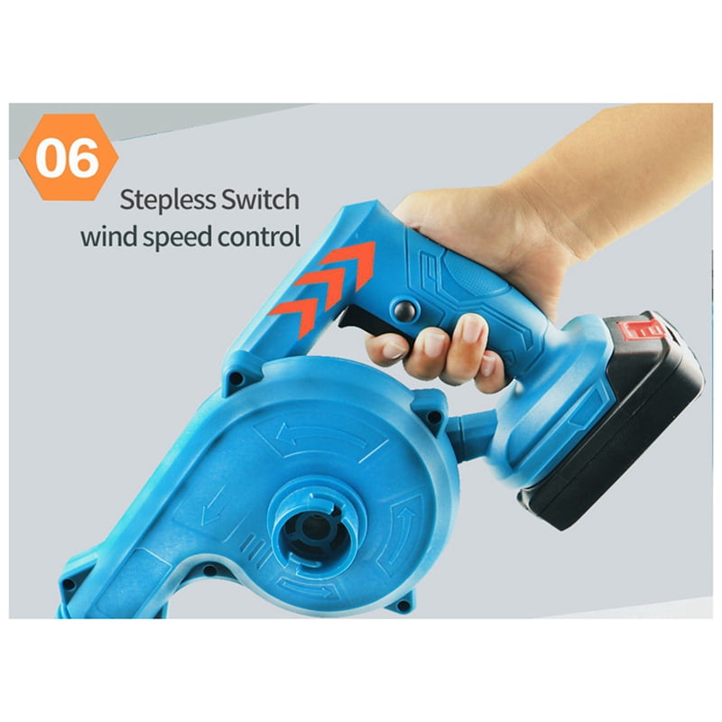 Cordless Portable Electric Air Blower Rechargeable Lithium Battery for Dust Removal Snow Blower Leaf Blower US Plug