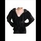 thumbnail image 1 of Blusa de Larga con Cuello en V y Volantes para Mujer, Estilo Elegante y Casual, para Otoño. Negro L, 1 of 7