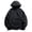Black, variant on Mens Hooded Cargo Shell Jacket Outdoor Workwear Windbreaker Jacket Double Zipper Drawstring Sports Coat with Pocket