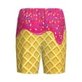 thumbnail image 5 of Fotbe Red Ice Cream Pajama Shorts for Men, Men's Pajama Bottoms, Sleepwear,Short Pajama Pants-Large, 5 of 9
