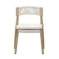 thumbnail image 3 of Pemberly Row Transitional Cream Outdoor Dining Chair - Set of 2, 3 of 10