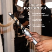 Beachwaver Pro Series Ceramic Rotating Curling Iron, Silver, 1.25 inch