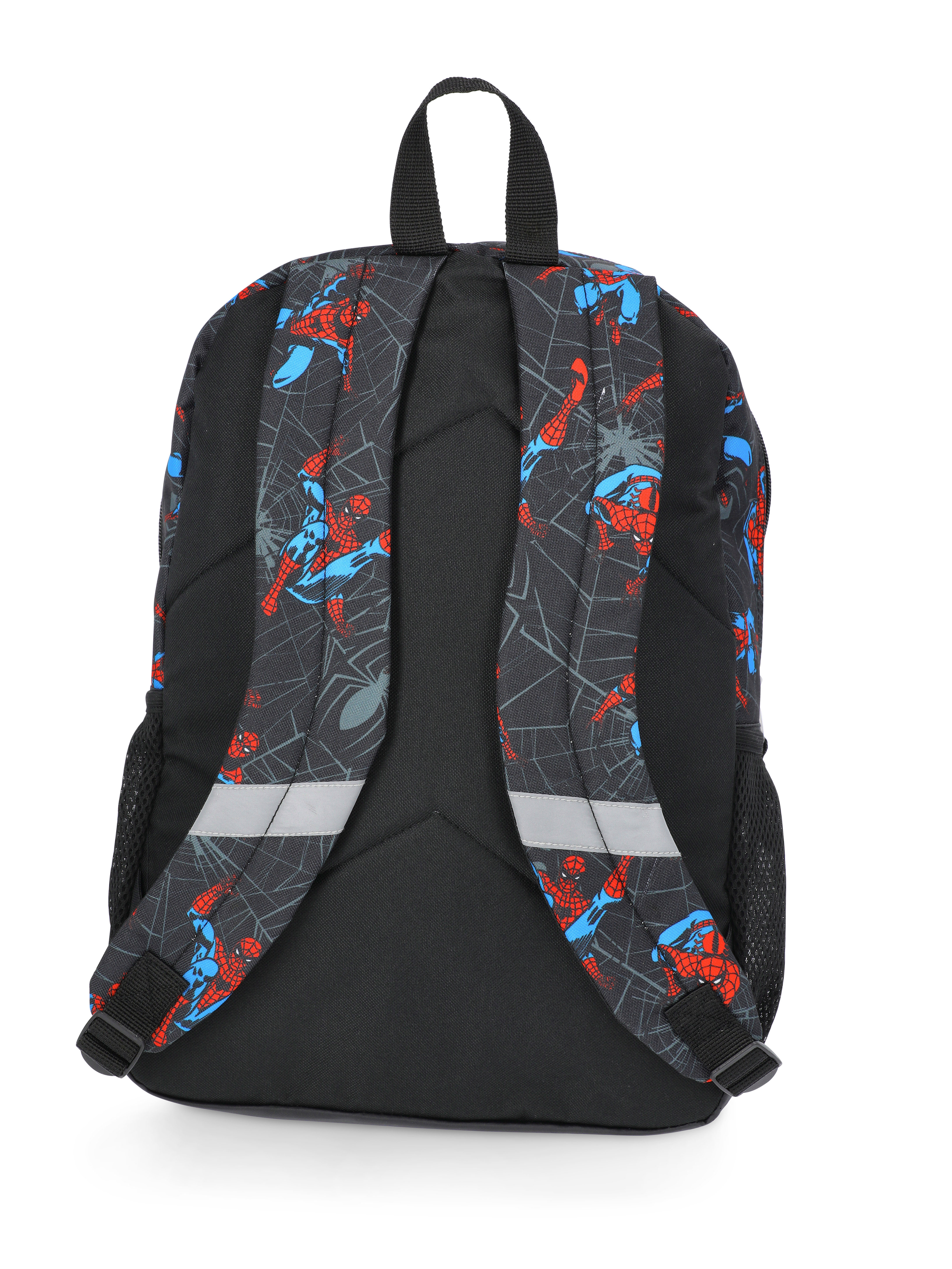 Mochila de Spider-Man para niños de 17 pulgadas, negra 4
