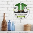 thumbnail image 7 of SKYSONIC St. Patrick's Day Wall Clock 10 Inch Silent Non Ticking Round Clock Oil Painting Clock Easy to Read Clock for Living Room Bedroom Bathroom Home Decor, 7 of 7