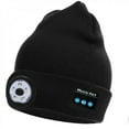 thumbnail image 6 of HESHENG Bluetooth Beanie Hat with 5 LED Headlight Lighted Beanie Cap Rechargeable with Wireless Bluetooth Winter Warm Knit Hat, Black, 6 of 10