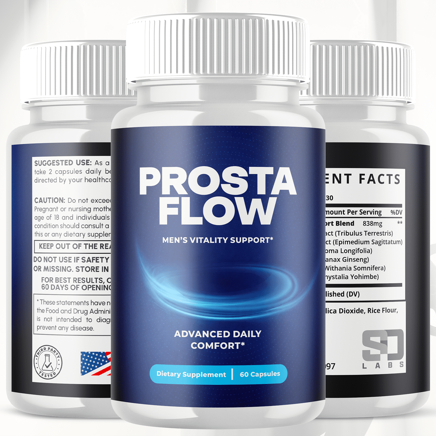 Prosta Flow Advanced Formula Pills Max Strength Wellness Support Supplement ProstaFlow 120 Capsules