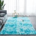 thumbnail image 2 of Fluffy Faux Fur Area Rug  120x160cm  Rubber Backing  Machine Washable Soft Furry Rugs for Living Room  Bedroom  Baby Nursery Decor  Durable Fuzzy Throw Carpet for Dorm Floor  Gray, 2 of 5