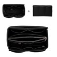 thumbnail image 5 of Monedero Organizador Insertar Bolsa De Fieltro Con Cremallera Bolso Tote Shaper Múltiples Bolsillos Bolsas De Almacenamiento GrandesPinkM, 5 of 5