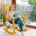 thumbnail image 3 of Nalone Outdoor Rocking Chair, HDPE Material Oversized Patio All Weather for Porch and Garden Lawn(Orange), 3 of 6