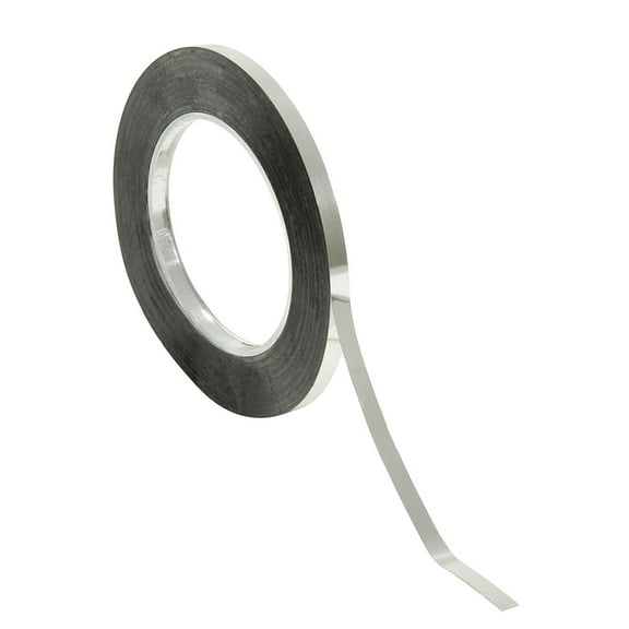 Chartpak Graphic Art Tape, 3/32" W x 648" L, Chrome Mylar Metallic, 1 Roll