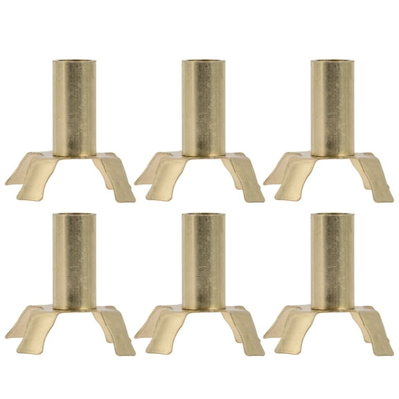 WASHWEPE Storage Holder Wick Light Brown 6Pcs 1.2x1.2x1.2in