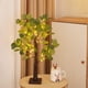 thumbnail image 4 of Luces LED de árbol de hojas para decoración de interiores | Decoración navideña blanca cálida con pilas para fiestas y eventos | Árbol luminoso de 36 LED para mesa, suelo o esquina, 4 of 7