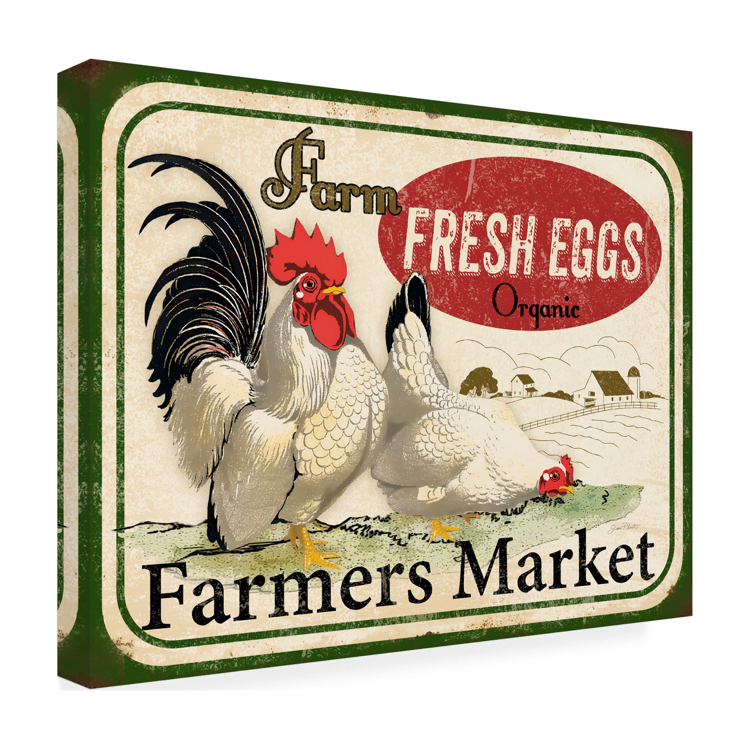 Trademark Fine Art 'Farm Fresh Eggs 1' Canvas Art by Jean Plout