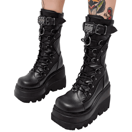

Women s Calf Riding Boots with Plus Size Slope Heel Shoes for Jeans Trench Coat Calf Pants