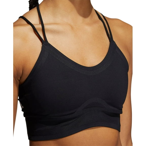 adidas Womens Longline Yoga Low Impact Sports Bra Size Medium