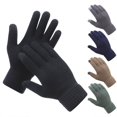 thumbnail image 2 of Guantes de punto para hombres y mujeres en otoño e invierno, además de guantes cálidos de lana con dedos acolchados de terciopelo para pantalla táctil, 2 of 6