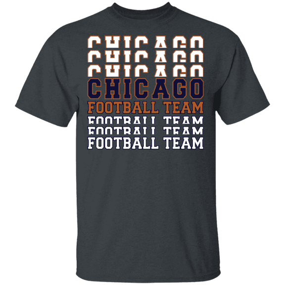 Chicago Football Team Stacked T-Shirt