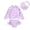 Purple, variant on Toddler Girl Swimsuit Baby Long Sleeve Rash Guard Set with Sun Hat UPF Sun Proction Bathing Suit Swimwear for 2-3T