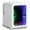 White, variant on Auseo 4L Mini Fridge Personal with LED, Portable Cooler for Bedroom, Office, Car, Small Refrigerator for Skincare, Drinks & Gaming Room, AC/DC Powered, Black