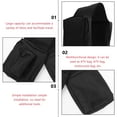 thumbnail image 5 of IBASETOY Black Motorcycle Side Storage Bag Large Capacity Sturdy Tool Organizer Protects Belongings, 5 of 8