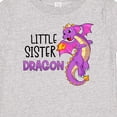 thumbnail image 4 of Inktastic Little Sister Cute Purple Dragon Girls Baby T-Shirt, 4 of 5