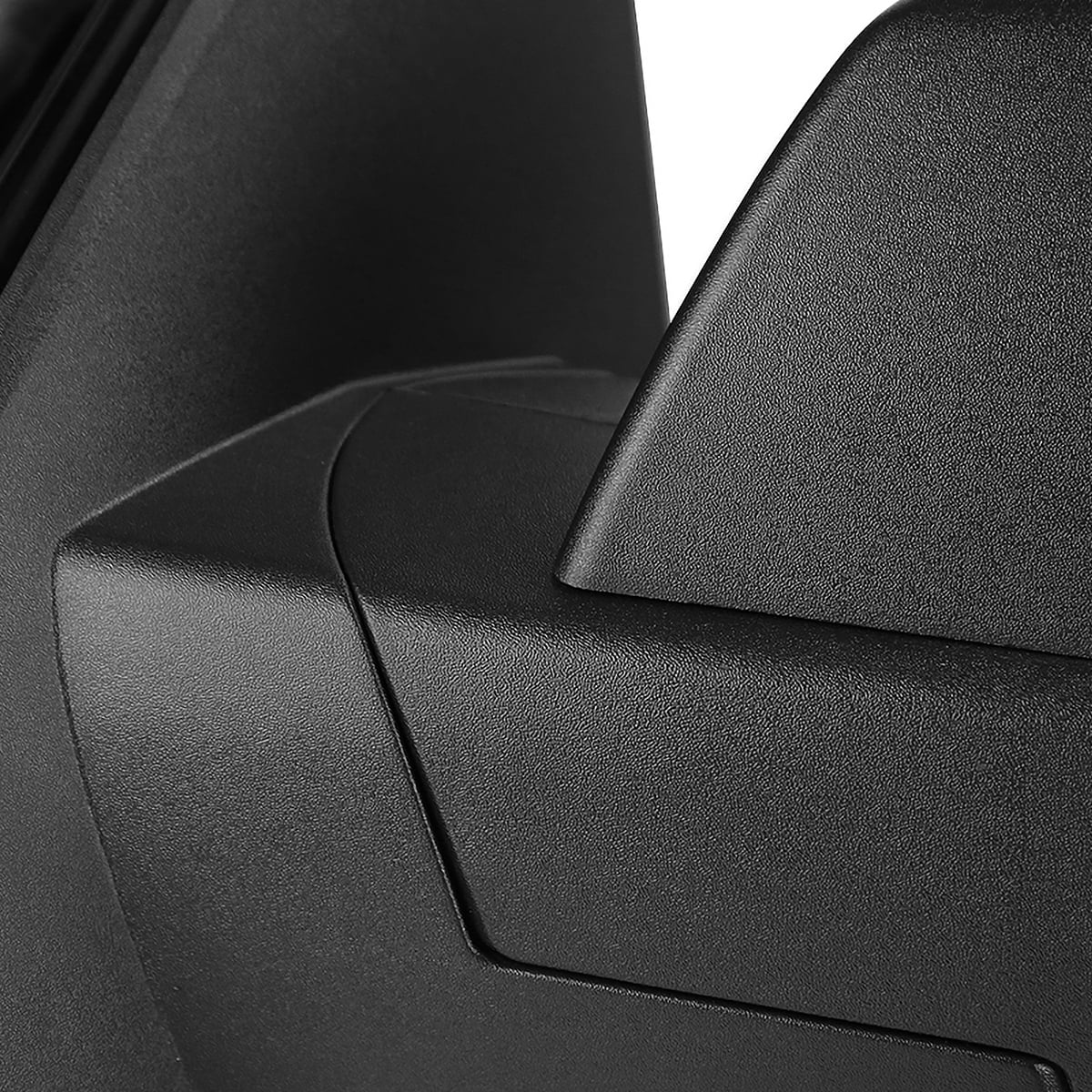Spec-D Tuning Left Driver Side Matte Black Power Heated Mirror w/ Puddle Light Compatible with 2014-2018 Chevy Silverado, GMC Sierra