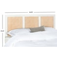 thumbnail image 3 of SAFAVIEH Vienna Cane Farmhouse Wood Headboard, King, White Wash, 3 of 6