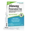 Alaway Eye Drops, Preservative Free Antihistamine Eye Drops for up to 12 Hours of Eye Itch Relief, 20 Single-Dose Vials,20 Count (Pack of 1)
