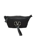 thumbnail image 1 of Pre-Owned Valentino V Logo Body Bag/Belt Bag in Black Canvas and Leather for Women., 1 of 13