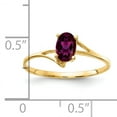 thumbnail image 2 of Primal Gold 14 Karat Yellow Gold 6x4mm Oval Rhodolite Garnet Ring, 2 of 4