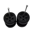 thumbnail image 2 of BELOVING 2 Pcs Roues et Pneus de Voiture RC 1/64 Remplace Directement Accessoires de Durabilité Noir, 2 of 9
