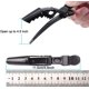 thumbnail image 2 of Pinzas para el cabello de 10 piezas, pinzas para el cabello con pasador de peinado profesional, pinzas para el cabello de cocodrilo de sección negra para peluquería, peinado, seccionamiento, rizado brillar Electrónica, 2 of 5