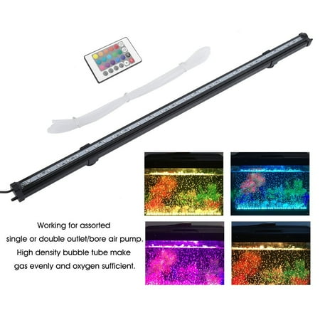 LED Airstone Bubble Light Color Changing 110V Remote Control Air Bubble Light