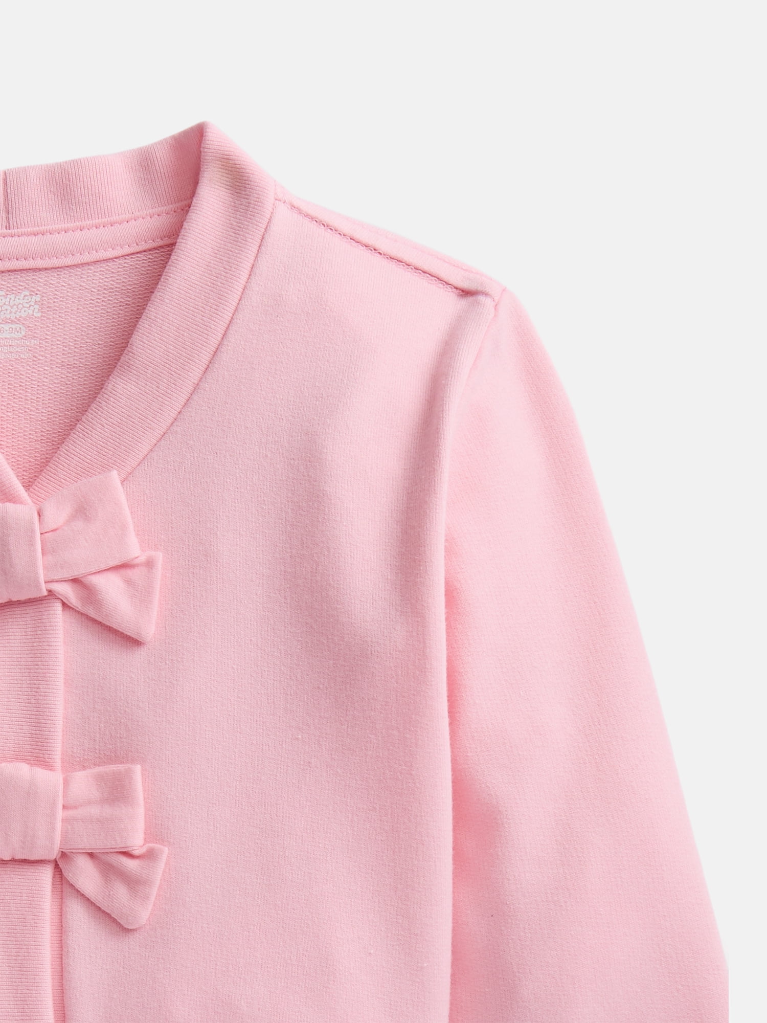Wonder Nation Baby Girls' Bow Front Cardigan Sweater, Sizes 0M-24M