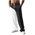 thumbnail image 2 of Men's Athletic Pants Men Fashion Solid Casual Elastic Waist With Pocket Trousers Sport Pants Mens Joggers with Pockets Mens Pants Casual,Casual Pants for Men,Mens Joggers, 2 of 6