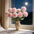 thumbnail image 3 of PONPRNGY 1Pc Artificial Dahlia Flowers Bush Fake Fall Flowers Artificial for Decoration Outdoor Indoor 3 Heads Silk Faux Dahlias Flower Bouquets Arrangements Centerpieces Fall Decorations, 3 of 4